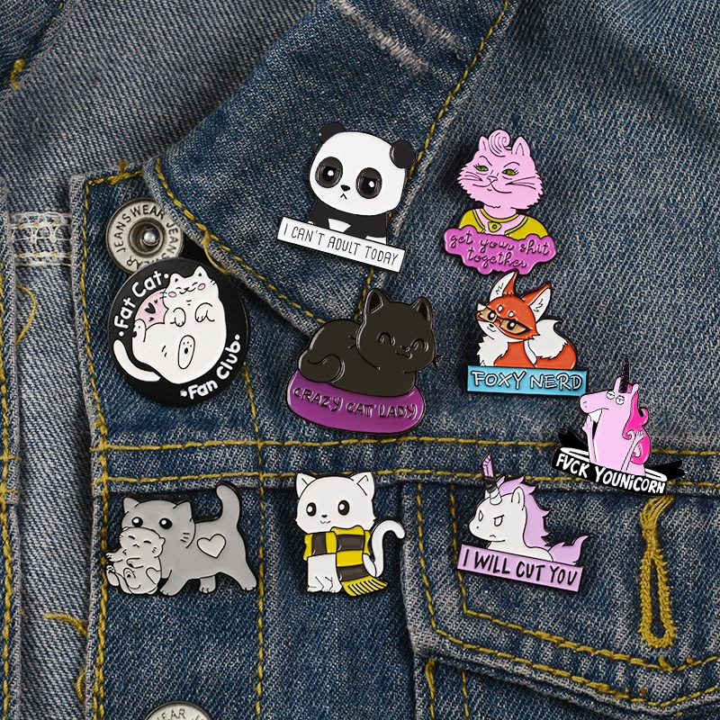 Ghim Cài Áo Hình Động Vật Dễ Thương