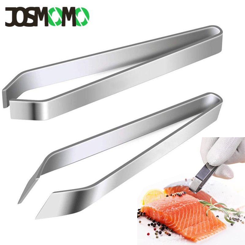 JOSMOMO Thép không gỉ Xương cá Xương lông Lưỡi Đồ ăn Động vật Lông vũ Dụng cụ tẩy lông Dụng cụ nhà bếp Kìm tẩy lông - Hà