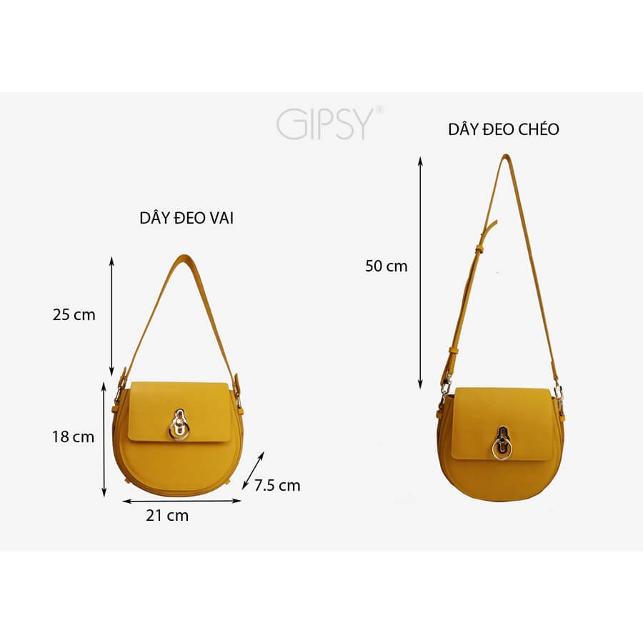 Túi Xách Nữ Đeo Vai Kẹp Nách Đeo Chéo Sang Chảnh GIPSY Saddle Bag