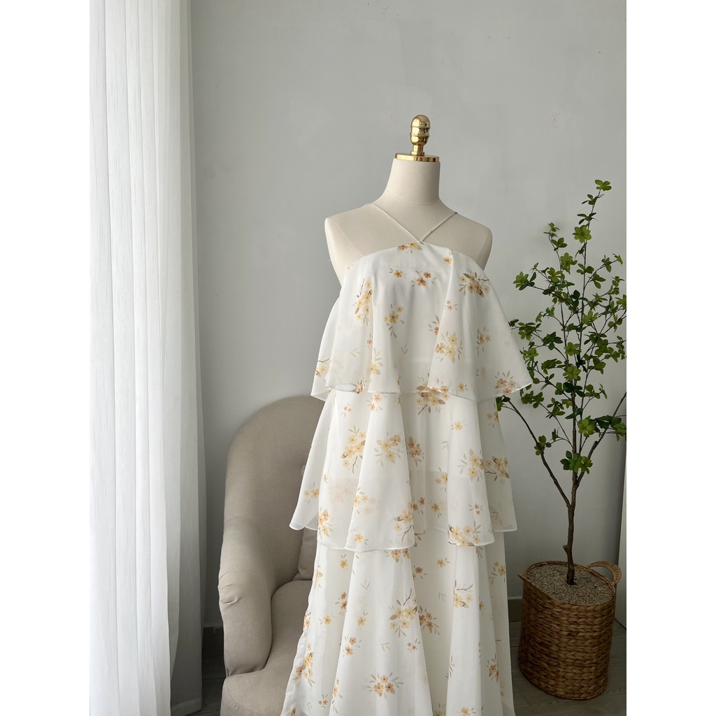 TIELA Đầm váy hoa ba tầng dáng xoè - Sunshine Dress