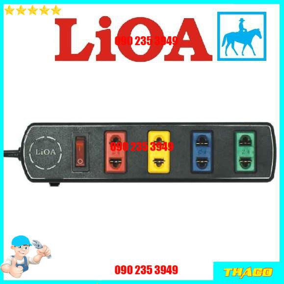 Ổ cắm điện LIOA 4 ổ cắm 1000W 3 mét 4TS3-2 Đsg