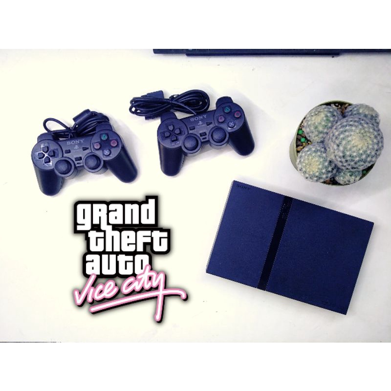 Máy chơi game PS2,2tay, full game. Game GTA Vice City. mã S500