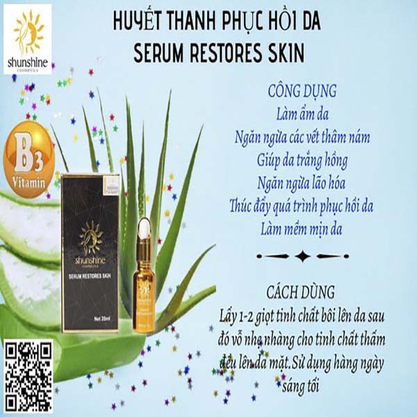 SHUNSHINE COSMETICS Serum siêu phục hồi - Dưỡng chất chuyên sâu phục hồi và tái tạo da | BigBuy360 - bigbuy360.vn