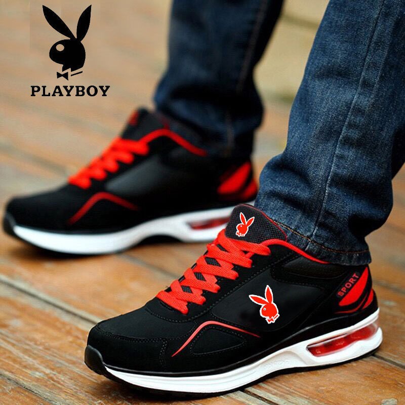 ✗❀Giày nam công sở Playboy thu đông thể thao đế nhung xu hướng <