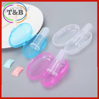 Combo 3 Bộ Rơ Lưỡi Xỏ Ngón Silicon Có Hộp Đựng An Toàn Cho Bé, Rơ Lưỡi Xỏ Ngón Vệ Sinh Răng Lưỡi Cho Bé