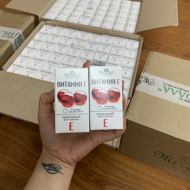 VITAMIN E MIROLA (MIRROLLA) ĐỎ 270mg (30vien) NGA | BigBuy360 - bigbuy360.vn