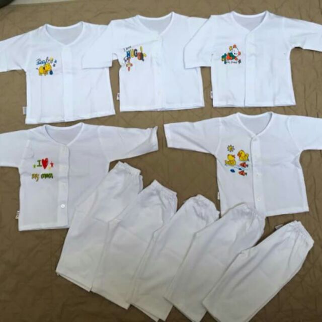 5 Bộ Đồ dài cho bé sơ sinh THTbaby,size 3_16kg