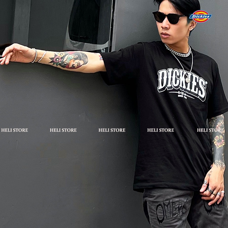 Áo thun Dickies - Teeshirt Dickies Original - Đen &amp; Trắng - Unisex nam nữ.