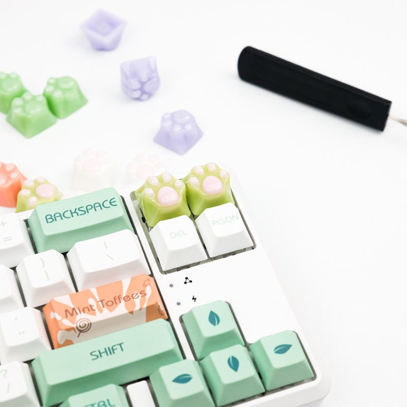 Nút Bàn Phím Bằng Nhựa Mềm Hình Mèo Cào