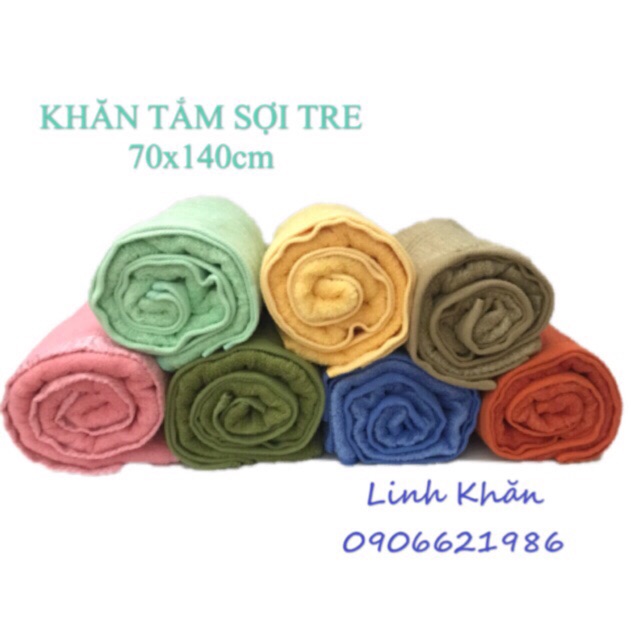 Khăn tắm sợi tre 70x140cm 490gr