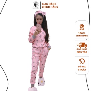 Bộ Nỉ Bông Nữ MẠNH HƯỜNG Vải Dày Đẹp