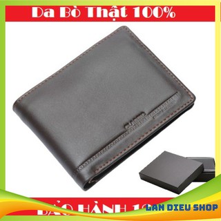 Ví nam da bò thật 100% cao cấp siêu bền | bóp da nam tặng kèm hộp | clas