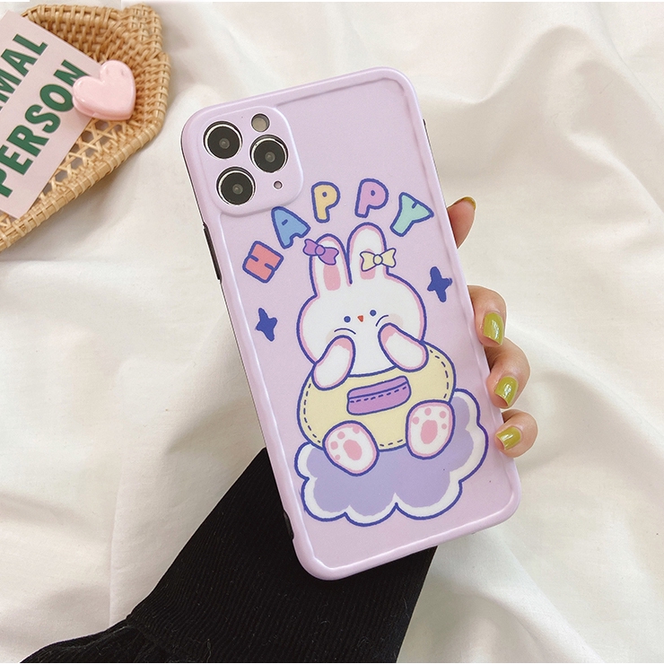Ốp iphone - Ốp lưng imd new Thỏ trắng happy 6s/6plus/6splus/7/8/7plus/8plus/x/xs/xsmax/11/11promax-Awifi Case U2-18 | BigBuy360 - bigbuy360.vn