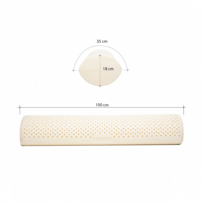 Gối ôm 35x100 Liên Á 100% cao su thiên nhiên