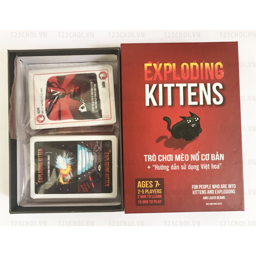 Bài Mèo nổ Exploding Kittens board game thẻ bài, trò chơi cực vui giá hấp dẫn