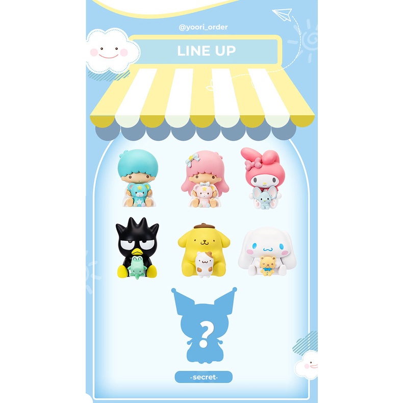 Blindbox - Mô hình Sanrio Characters dùng để trang trí - Mẫu 1. Ôm bạn