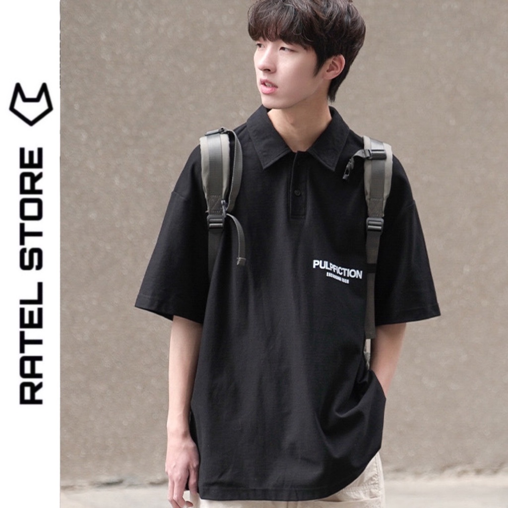 ÁO POLO Local Brand &quot; PULPFICTION &quot; UNISEX NAM NỮ FORM RỘNG
