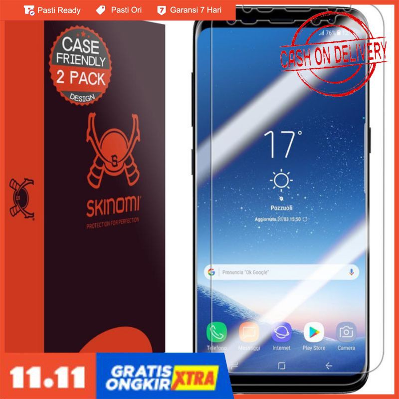 Ốp Lưng Skinomi Bảo Vệ Màn Hình Cho Samsung S8 & S8 Plus (2-pack) - S 8