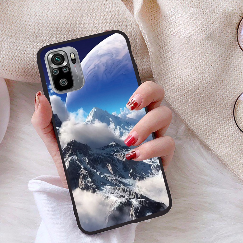 Ốp lưng Xiaomi Redmi 10 - Redmi Note 10 4G / 5G - Redmi Note 10 Pro - Redmi Note 10s  mặt kính bóng cực sang trọng.