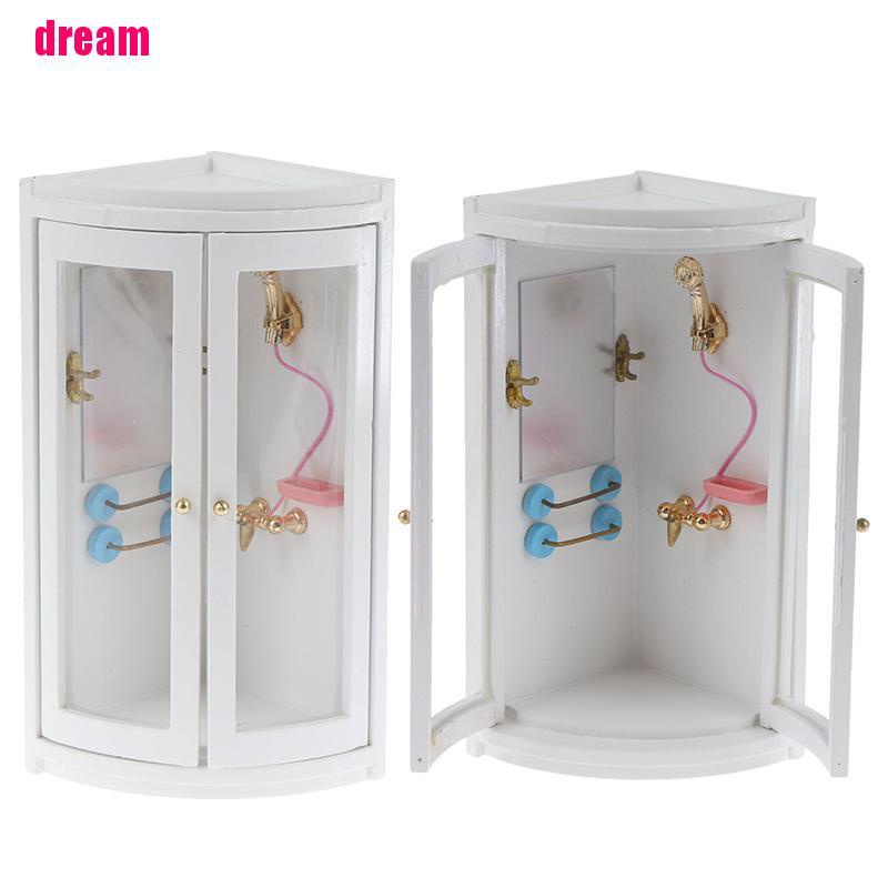 Mô Hình Phòng Tắm Bằng Gỗ Tỉ Lệ 1: 12 Trang Trí Nhà Búp Bê