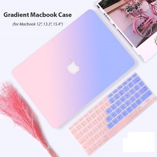 Siêu Phẩm [HOT] Combo ốp lưng bảo vệ cho Macbook màu Ombre tuyệt đẹp (tặng kèm dán màn hình HD) Mua Ngay