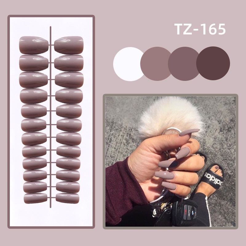 Móng Tay Giả Màu Sắc Tươi Sáng Phong Cách Âu Mỹ Cho Nữ