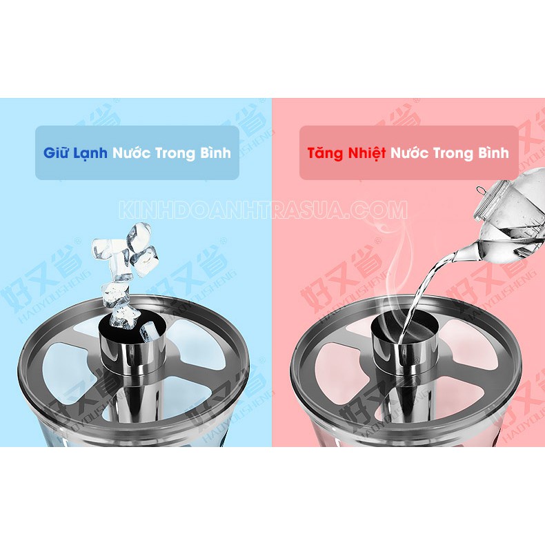 Bình Làm Lạnh, Đựng Nước Ép Trái Cây, Bia, Cocktail, Trà Sữa, Bí Đao Inox 8L - Dụng Cụ Pha Chế Đà Nẵng