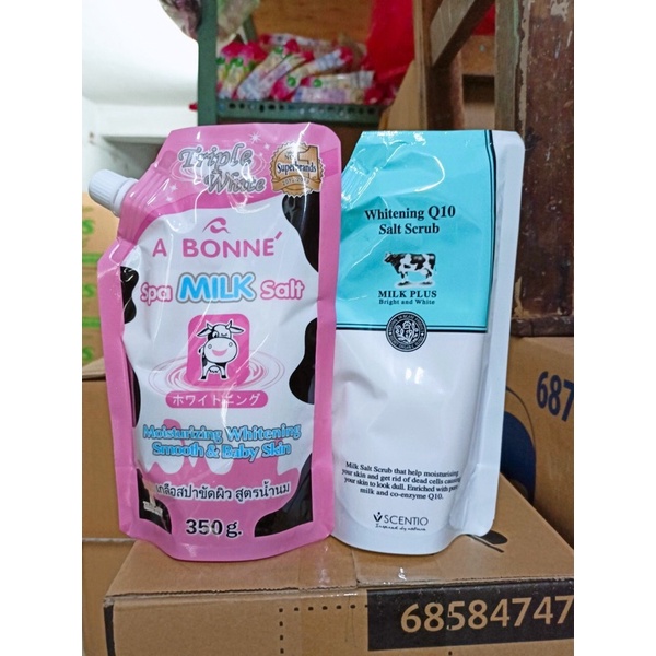 Muối Tắm Sữa Bò Tẩy Tế Bào Chết A Bonne Spa Milk Salt Thái Lan 350gr - Tái tạo da mới cân bằng độ ẩm cho da mềm mại