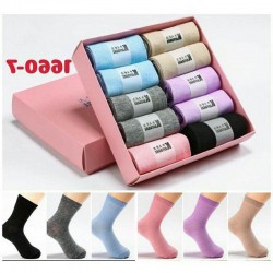Hộp 10 Đôi Tất Chống Hôi Chân Nữ Cổ Ngắn/Cổ Trung 1660 Loại 1