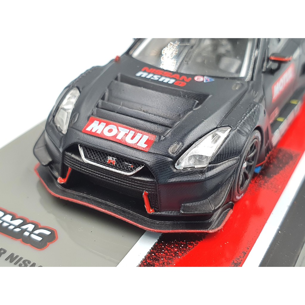 Xe Mô Hình Nissan GT-R Nismo GT3 Tỉ lệ 1:64 Hãng sản xuất Tarmac Works ( Đen Nhám )