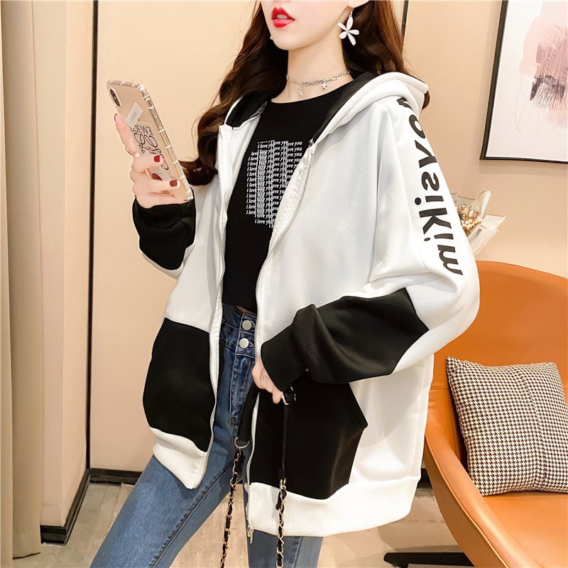 Áo khoác hoodie nữ form rộng Maysikim | BigBuy360 - bigbuy360.vn