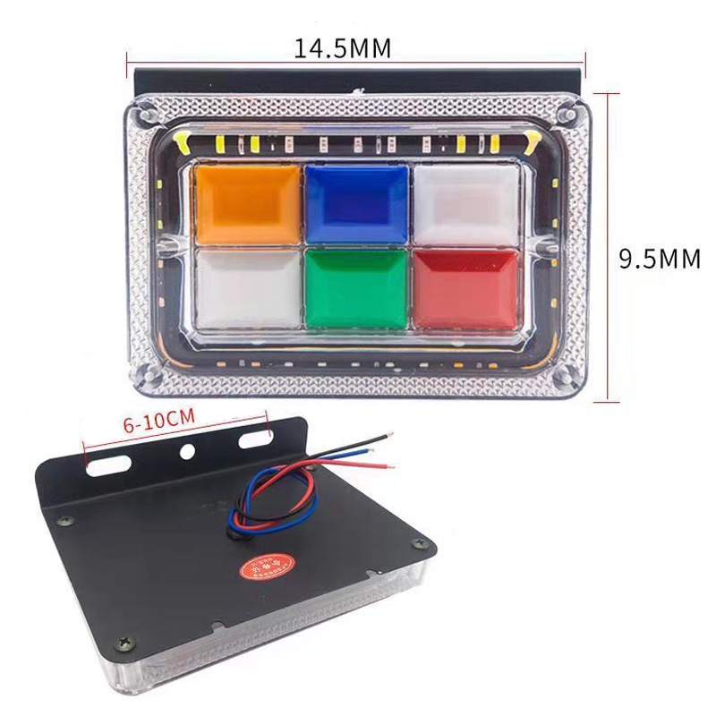 Đèn LED Tín Hiệu 6 Màu Sắc Gắn Hông Xe Tải/Xe Tải 24V
