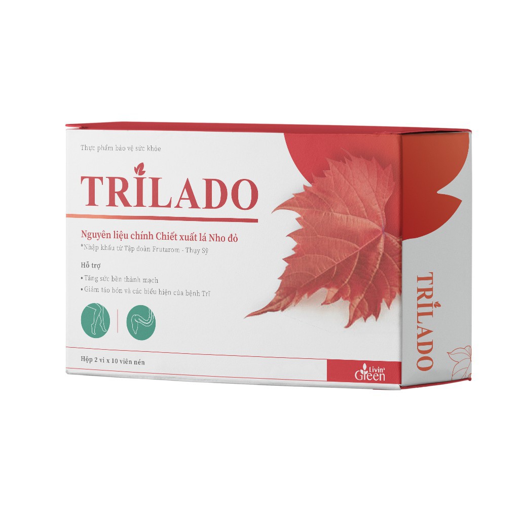 Combo 3 hộp TRILADO trị TRĨ triệt nhanh- dứt điểm