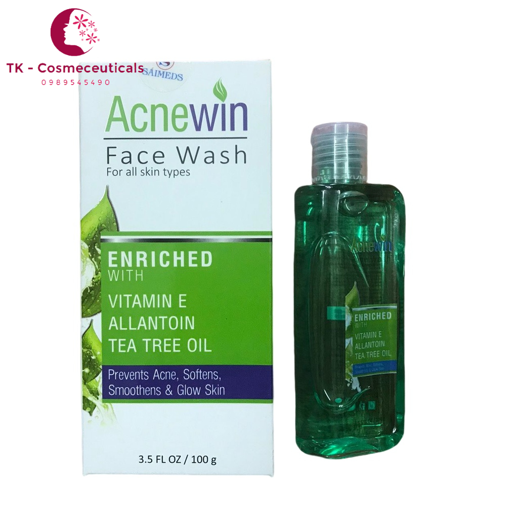 (CHÍNH HÃNG) Sữa Rửa Mặt Acnewin Face Wash Giảm Mụn, Sáng Da - 100ml