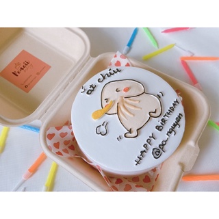 Bánh sinh nhật mini 10cm Bentocake vẽ hình dễ thương