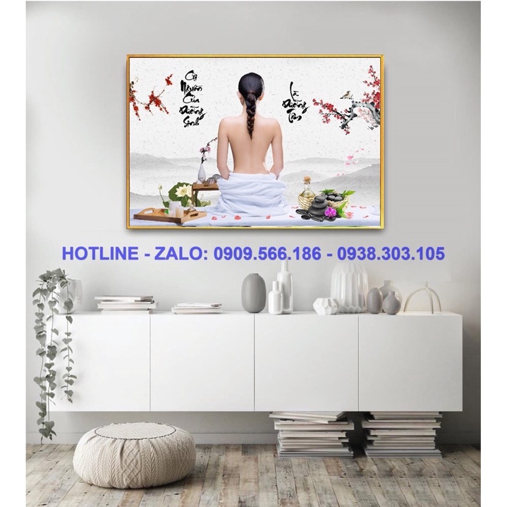 TRANH SPA THƯ GIẢN - MASSAGE BODY - ĐÁ NÓNG - CHĂM SÓC DA