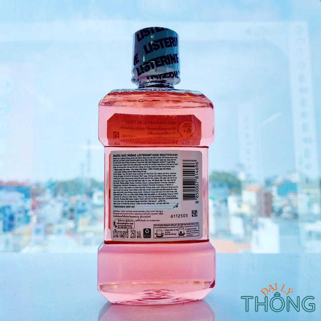 Nước súc miệng cho bé LISTERINE Kids Mouthwash 250ml  Nước súc miệng trẻ em không cồn