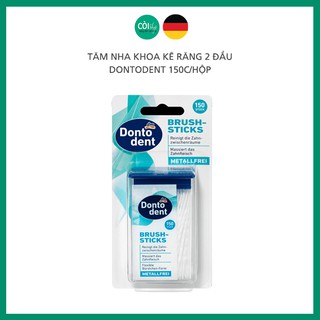 Tăm nha khoa kẽ răng 2 đầu Dontoden Đức (hộp 150c)