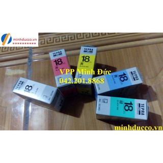 Băng mực Tepra 18mm (nhắn màu cho shop)