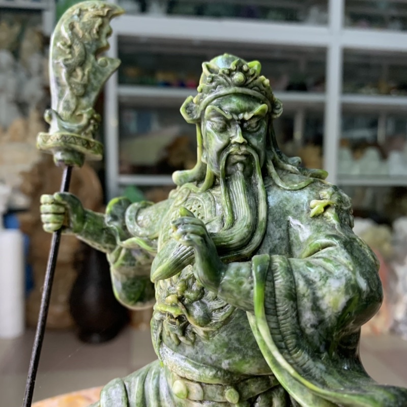 Tượng Quan Công  Đá Đúc - cao 26.5cm