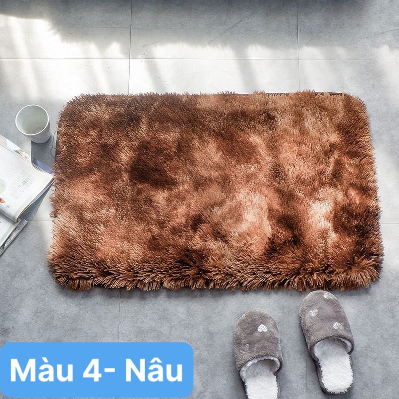 [CHỌN MÀU] Thảm lau chân CHỐNG TRƠN TRƯỢT, Thảm chùi chân Lông Thú SIÊU MỀM MỊN Size Lớn 40x60cm