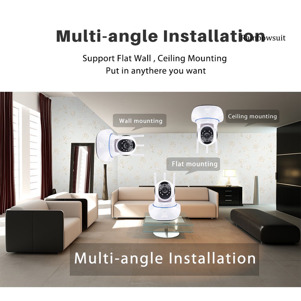 Camera Quan Sát Không Dây Rb-200-Megapixel Hd Có Chế Độ Ban Đêm | BigBuy360 - bigbuy360.vn