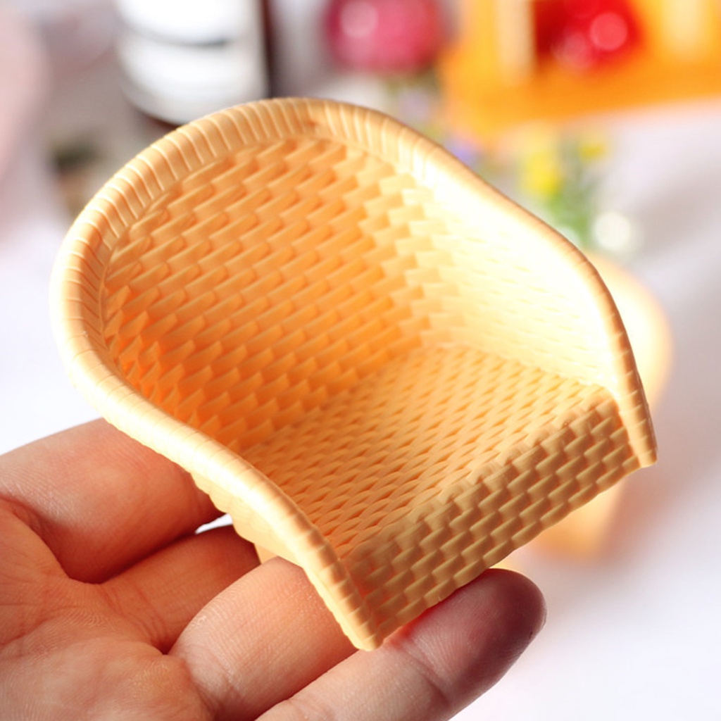 Mô Hình Bộ Bàn Ghế Mây Mini Dùng Để Trang Trí Phòng Khách