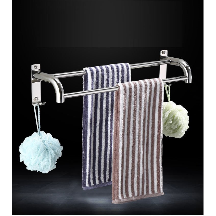 Giá treo khăn nhà tắm inox 304 dán tường, thanh treo quần áo phòng tắm-TT60
