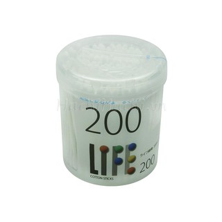 Tăm bông Life  hộp 200 chiếc (8078) đầu thường