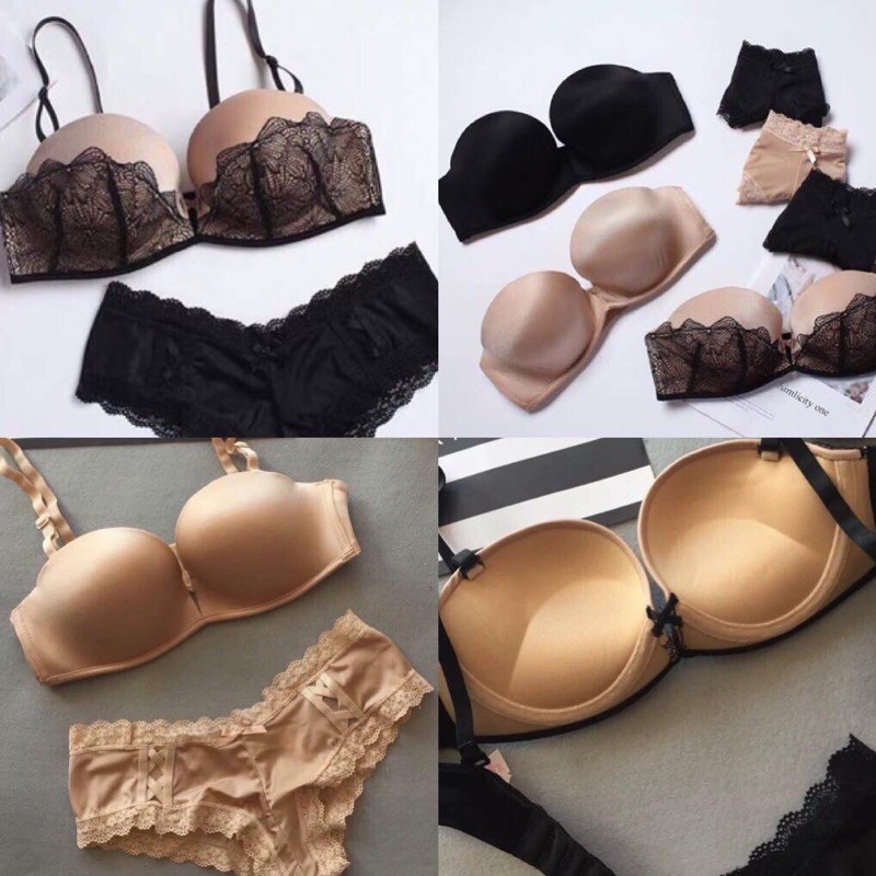 Bộ đồ lót Vicky cup ngang siêu đẩy - BL | BigBuy360 - bigbuy360.vn