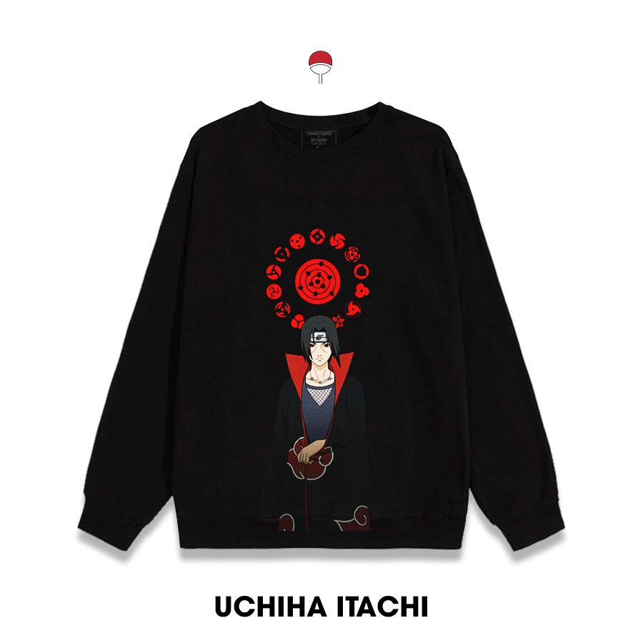 🔥Áo sweater Naruto🔥Áo dài tay in hình ITachi Uchiha siêu ngầu /uy tín chất lượng