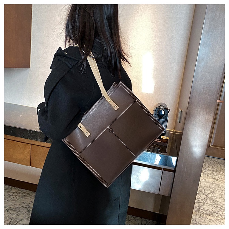 Túi xách nữ bản to dáng vuông 4 màu túi nữ đeo chéo công sở bản to quai xách size 32*27 có ngăn kéo khóa