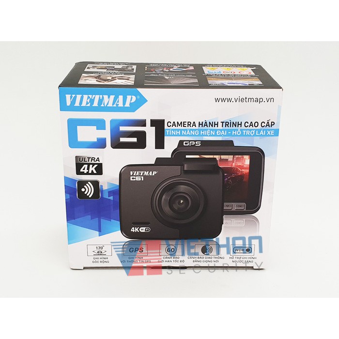 [Nhập mã TONG666 giảm 200k]Camera hành trình Vietmap C61- ghi hình 4K Cảnh báo giao thông bằng giọng nói - WIFI- GPS | WebRaoVat - webraovat.net.vn