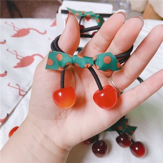 Cột tóc Giáng sinh kiểu dáng quả Cherry xinh xắn